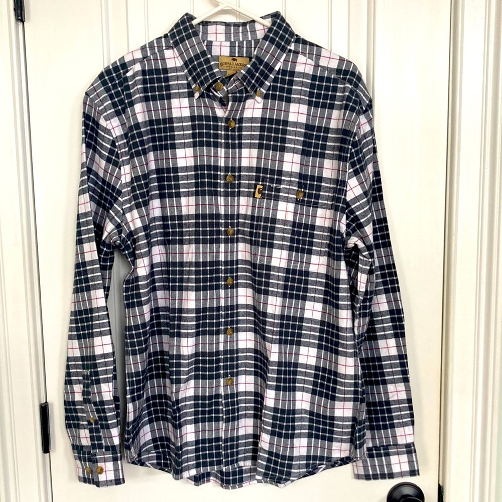 Buffalo Jackson Brand New 100% Cotton Plaid Shirt
